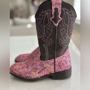 Roper Little Kids Black Cowboy Boots